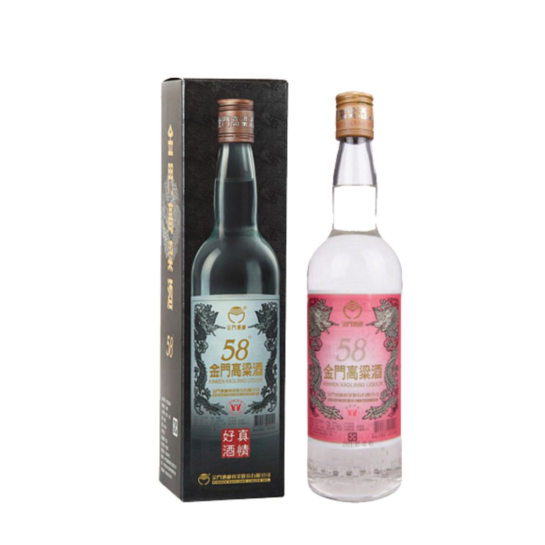 58° KINMEN KAOLIANG LIQUOR – RED LABEL 58°
(金門高粱酒 – 紅標) Kinmen’s Kaoliang (高粱)